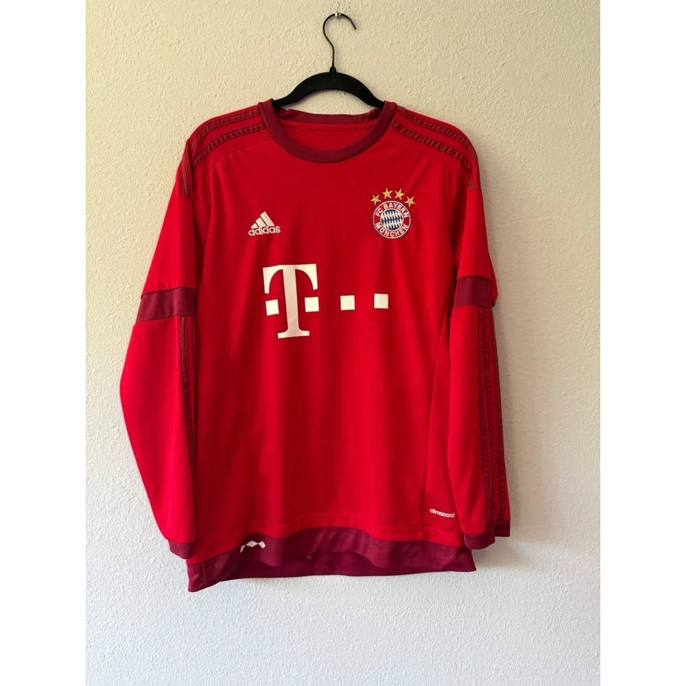 BAYERN MÜNICH 2015 2016 HOME FOOTBALL SHIRT SOCCER JERSEY ADIDAS S08806 ROBBEN M